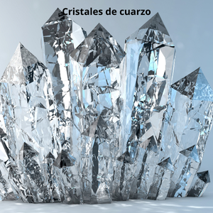 Cristales de cuarzo translúcido