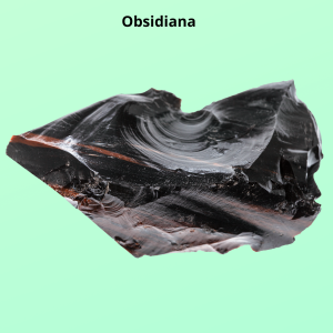 Vidrio natural obsidiana