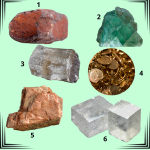 Ejemplos de grupos de minerales.